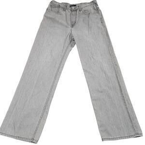 Sean John Black Jeans Charcoal Sz 34 Straight Leg Pockets Y2K Streetwear